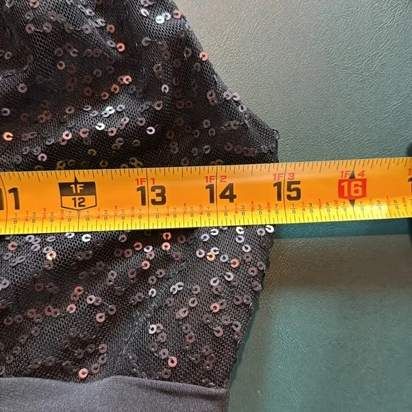 White House Black Market Sequined Halter Cocktail Dress Black Midi Sz 6 NWT - Picture 12 of 14